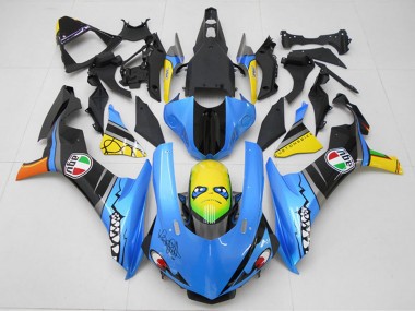 2015-2019 Yamaha YZF R1 Motorcycle Fairing Kits - Blue Yellow Shark Australia