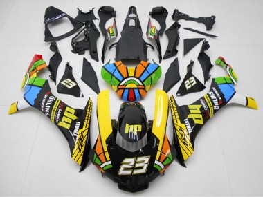 2015-2019 Yamaha YZF R1 Motorcycle Fairings - Yellow Red Blue Green HP Color Wheel 23 Australia