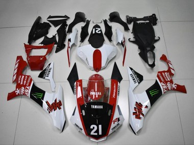 2015-2019 Yamaha YZF R1 Motorcycle Fairings - White Red Glossy Black Green Monster Motul YSP Australia