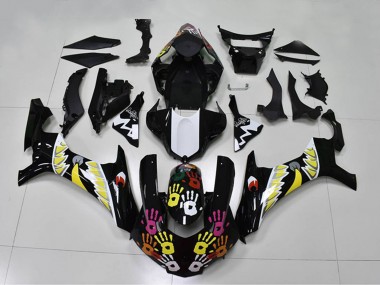 2015-2019 Yamaha YZF R1 Motorcycle Fairings - Black White Yellow Pink Shark Australia
