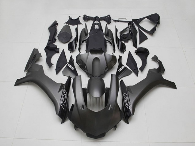 2015-2019 Yamaha YZF R1 Motorcycle Fairings - Matte Black Glossy Black Australia