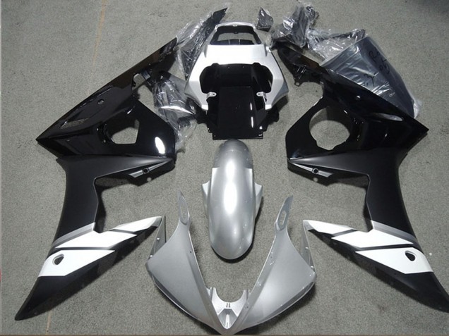 2003-2004 Yamaha YZF R6 Motorcycle Fairings - White Silver Glossy Black Matte Black Australia