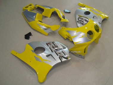 1990-1998 Yellow Silver Honda CBR250RR Motorcycle Fairing