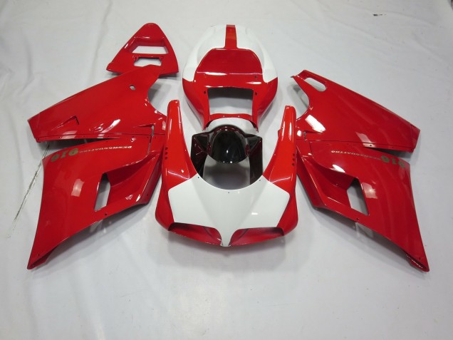 1993-2005 Red and White Ducati Ducati 996 748 916 998 Motorcycle Fairing 1993-2005 Red and White Ducati Ducati 996 748 916 998 Motorcycle Fairing