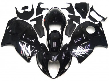 1997-2007 Gloss Black with Silver Decals Suzuki GSXR 1300 Hayabusa Motorcycle Fairing