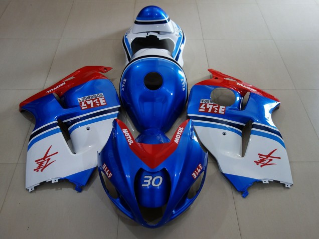 1997-2007 Ocean Blue & Logos Suzuki GSXR 1300 Hayabusa Motorcycle Fairing
