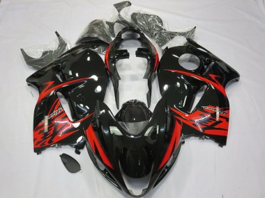 1997-2007 Red and Black Suzuki GSXR 1300 Hayabusa Motorcycle Fairing