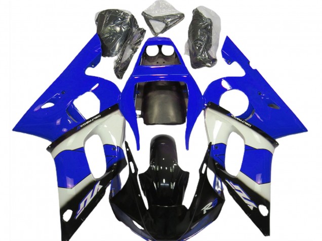 1998-2002 Blue White and Black Yamaha R6 Motorcycle Fairing 1998-2002 Blue White and Black Yamaha R6 Motorcycle Fairing