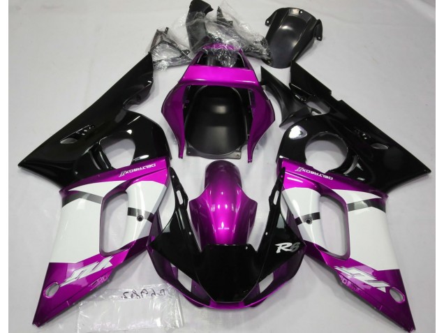 1998-2002 Metallic Pink Yamaha R6 Motorcycle Fairing 1998-2002 Metallic Pink Yamaha R6 Motorcycle Fairing