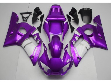 1998-2002 Purple & White Yamaha R6 Motorcycle Fairing