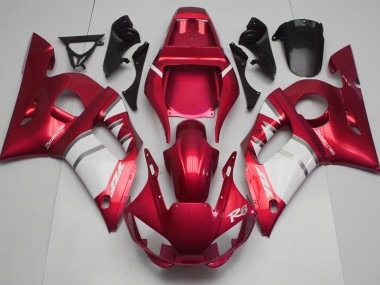 1998-2002 Red & White Yamaha R6 Motorcycle Fairing