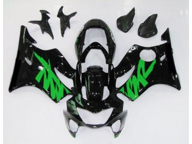 1999-2000 Gloss Black & Green Honda CBR600 F4 Motorcycle Fairing