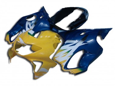 1999-2000 Yellow and Blue Honda CBR600 F4 Motorcycle Fairing