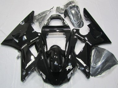 2000-2001 Gloss Black Yamaha R1 Motorcycle Fairing