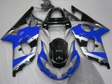 2000-2002 Blue Silver OEM Style Suzuki GSXR 1000 Motorcycle Fairing