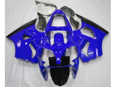 2000-2002 Gloss Blue & Black Kawasaki ZX6R Motorcycle Fairing