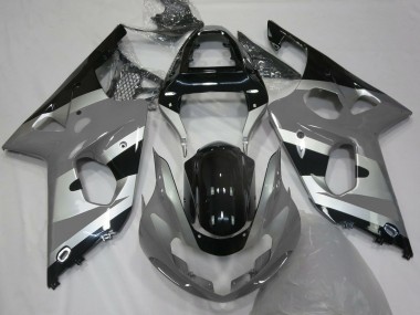2000-2002 Grey Silver OEM Style Suzuki GSXR 1000 Motorcycle Fairing