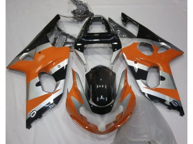 2000-2002 Orange Silver OEM Style Suzuki GSXR 1000 Motorcycle Fairing