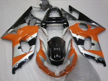 2000-2002 Orange Silver OEM Style Suzuki GSXR 1000 Motorcycle Fairing
