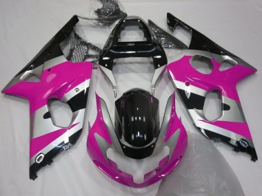 2000-2002 Pink Silver OEM Style Suzuki GSXR 1000 Motorcycle Fairing