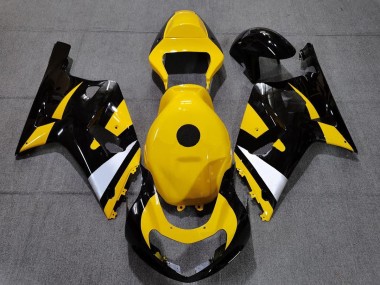 2001-2003 Black and Yellow Suzuki GSXR 600-750 Motorcycle Fairing