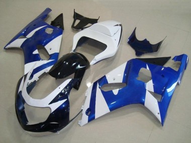 2001-2003 Blue and White OEM Style Suzuki GSXR 600-750 Motorcycle Fairing
