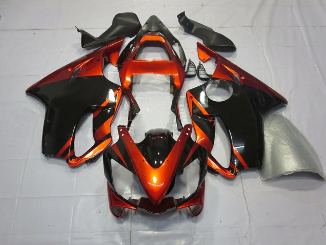 2001-2003 Deep Orange and Black Honda CBR600 F4i Motorcycle Fairing 2001-2003 Deep Orange and Black Honda CBR600 F4i Motorcycle Fairing