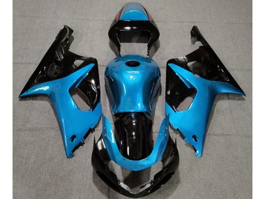 2001-2003 Gloss Light Blue and Black Suzuki GSXR 600-750 Motorcycle Fairing