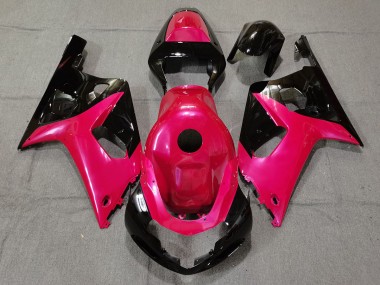 2001-2003 Gloss Pink and Black Suzuki GSXR 600-750 Motorcycle Fairing