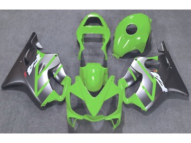 2001-2003 Green and Matte Silver Honda CBR600 F4i Motorcycle Fairing
