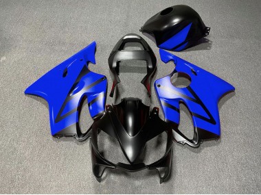 2001-2003 Matte Black and Blue Honda CBR600 F4i Motorcycle Fairing