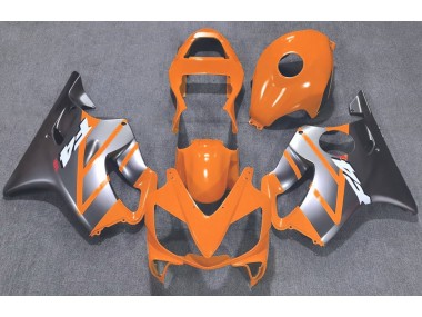 2001-2003 Orange and Matte Silver Honda CBR600 F4i Motorcycle Fairing