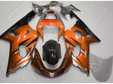 2001-2003 Orange and Silver Suzuki GSXR 600-750 Motorcycle Fairing