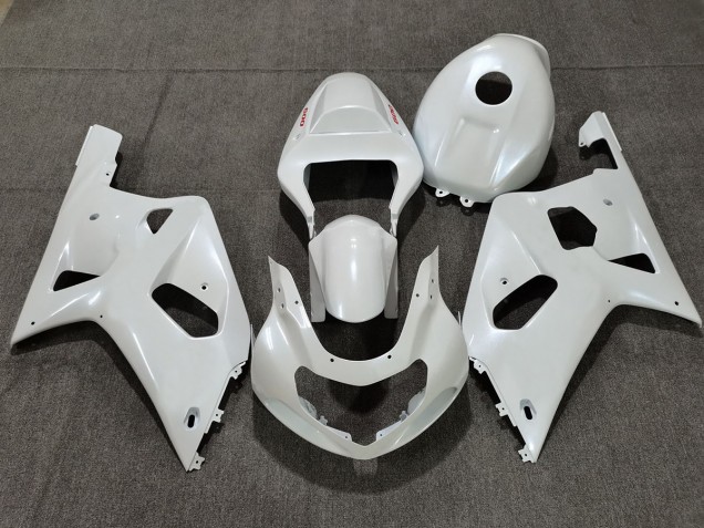 2001-2003 Pearl White Suzuki GSXR 600-750 Motorcycle Fairing 2001-2003 Pearl White Suzuki GSXR 600-750 Motorcycle Fairing
