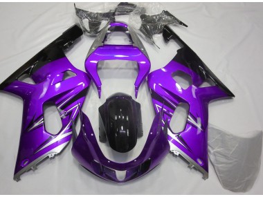 2001-2003 Purple and Silver Suzuki GSXR 600-750 Motorcycle Fairing