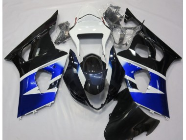 2003-2004 Black Blue and White Suzuki GSXR 1000 Motorcycle Fairing