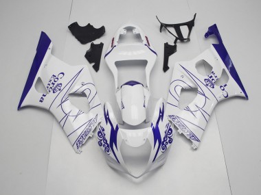 2003-2004 Blue and White Corona Suzuki GSXR 1000 Motorcycle Fairing