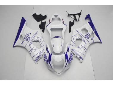 2003-2004 Blue and White Corona Suzuki GSXR 1000 Motorcycle Fairing