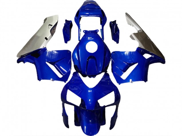 2003-2004 Deep Blue & Silver Honda CBR600RR Motorcycle Fairing 2003-2004 Deep Blue & Silver Honda CBR600RR Motorcycle Fairing