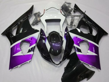 2003-2004 Gloss Purple and White Suzuki GSXR 1000 Motorcycle Fairing