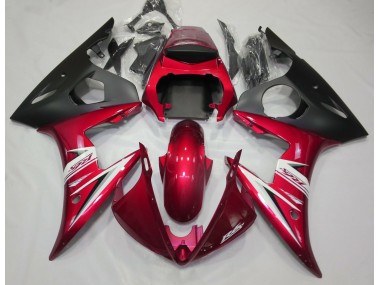 2003-2004 Gloss Red & White Yamaha R6 Motorcycle Fairing