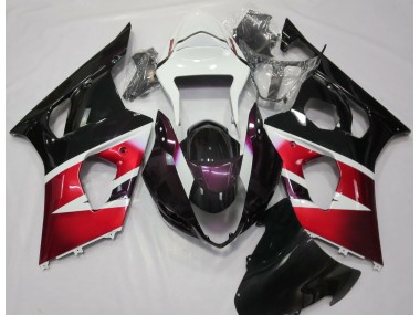 2003-2004 Gloss Red and White Suzuki GSXR 1000 Motorcycle Fairing