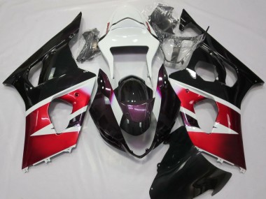 2003-2004 Gloss Red and White Suzuki GSXR 1000 Motorcycle Fairing