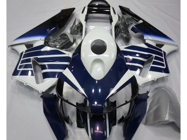 2003-2004 Gloss White & Blue Fade Honda CBR600RR Motorcycle Fairing 2003-2004 Gloss White & Blue Fade Honda CBR600RR Motorcycle Fairing