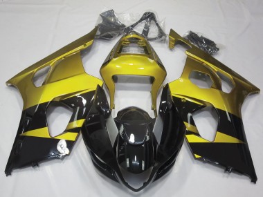 2003-2004 Gloss Yellow & Black Suzuki GSXR 1000 Motorcycle Fairing