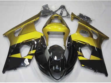 2003-2004 Gloss Yellow & Black Suzuki GSXR 1000 Motorcycle Fairing