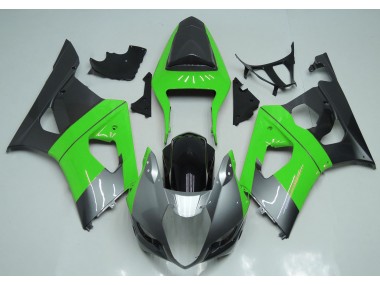 2003-2004 Green Silver and Black Suzuki GSXR 1000 Motorcycle Fairing