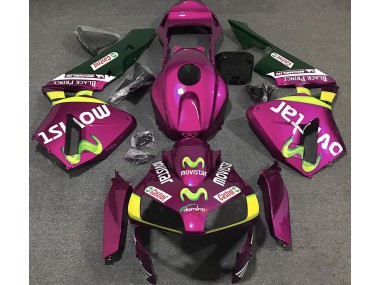 2003-2004 Hot Pink Movistar Honda CBR600RR Motorcycle Fairing