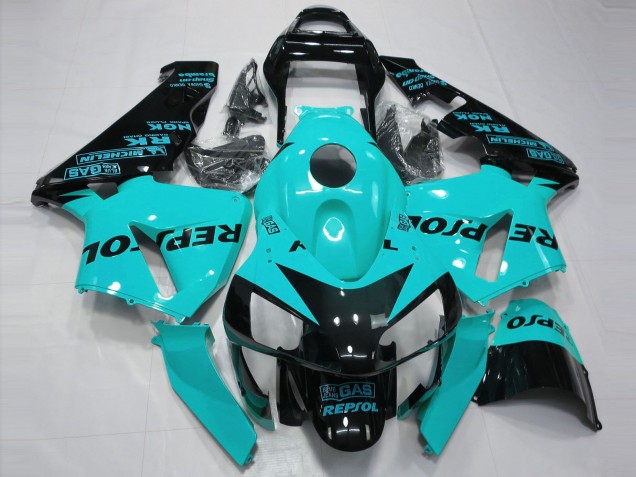 2003-2004 Light Blue Repsol Honda CBR600RR Motorcycle Fairing 2003-2004 Light Blue Repsol Honda CBR600RR Motorcycle Fairing