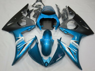 2003-2004 Light Blue & White Yamaha R6 Motorcycle Fairing